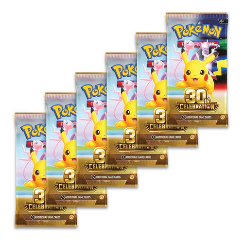 Pokémon: 30th Celebration Booster Bundle (6 Packs)