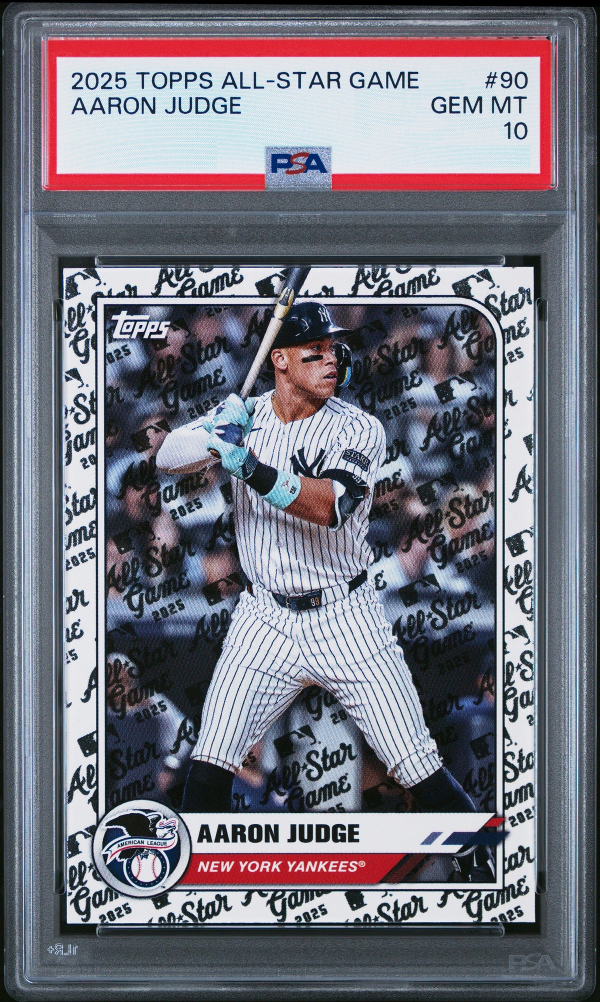 Aaron Judge #90 - 2025 Topps All-Star Game - PSA 10