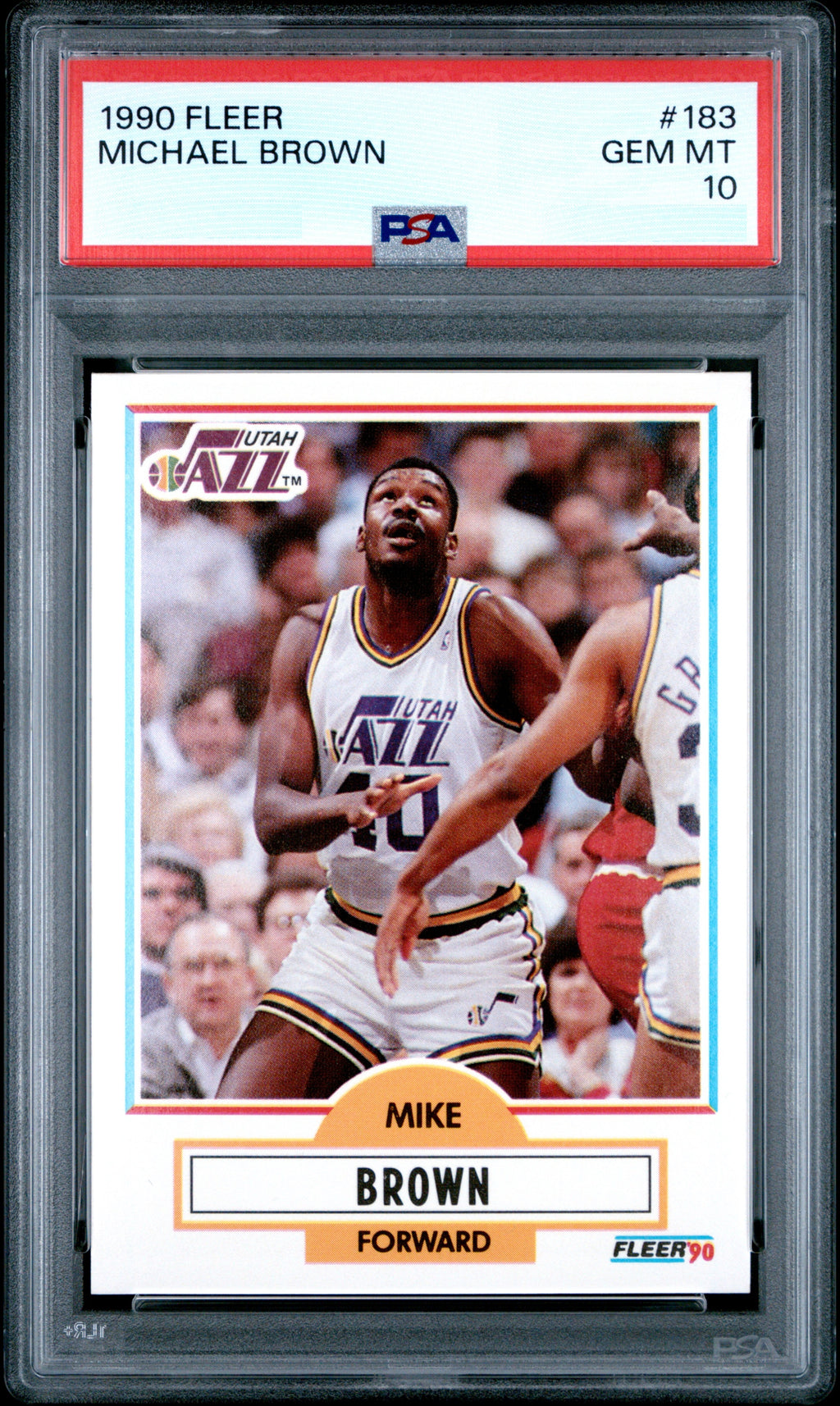 MICHAEL BROWN #183 - 1990 Fleer PSA 10