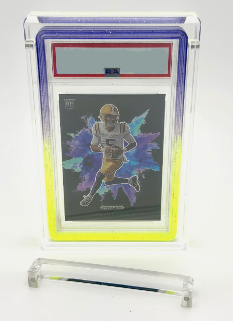 Universal Acrylic Magnetic Display Case for Graded Card with Bumper Installed - 10% off on 2+